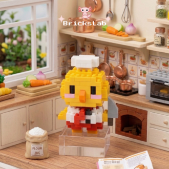 Mini Bricks Aşçı Civciv