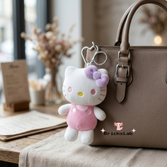 Hello Kitty Peluş Anahtarlık – Lavender Kitty