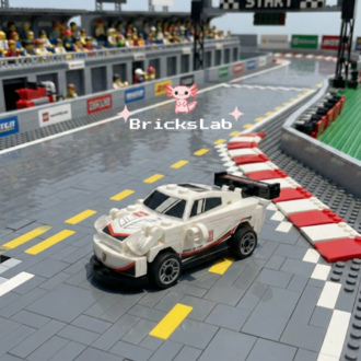 Mini Lego Çek-Bırak Spor Araba Yapım Seti
