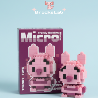 Piglet Figür Winnie the Pooh – Mini Blok Yapım Oyuncağı 3D Puzzle
