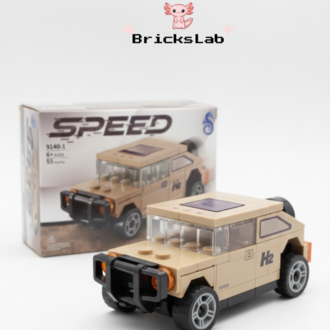 Mini Lego Çek-Bırak SUV Yapım Seti Bej