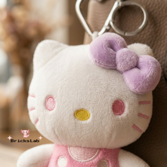 Hello Kitty Peluş Anahtarlık – Lavender Kitty