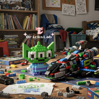 Toy Story Alien Mini Bricks Yapım Seti 171 Parça Koleksiyonluk Figür