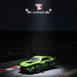 Mini Lego Çek-Bırak Spor Araba Yapım Seti Yeşil