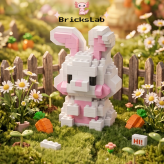 Sevimli Tavşan Bricks Yapım Seti