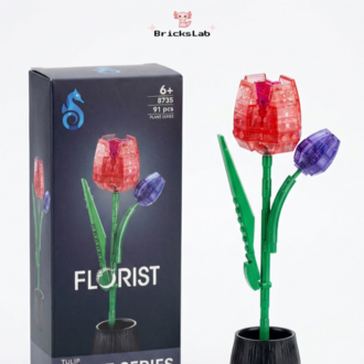 Lego Lale Çiçek Yapım Seti – Dekoratif Yapay Çiçek Modeli