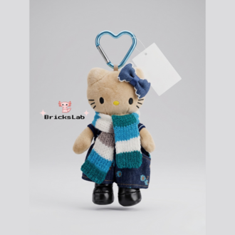 Hello Kitty Peluş Anahtarlık – Winter Denim