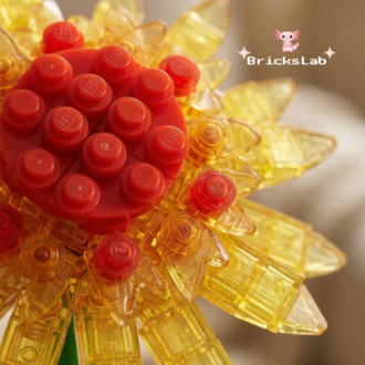 Lego Ayçiçeği Yapım Seti – Dekoratif Yapay Çiçek Modeli