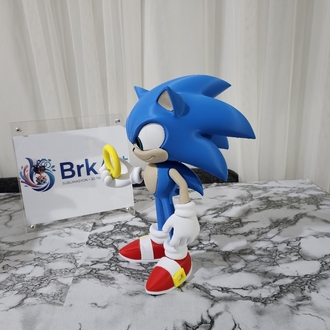 Sonic 3D Baskı Hız Figürü (Dekoratif Koleksiyon Ürünü)
