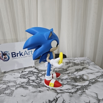 Sonic 3D Baskı Hız Figürü (Dekoratif Koleksiyon Ürünü)