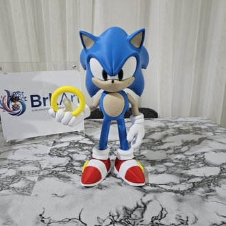 Sonic 3D Baskı Hız Figürü (Dekoratif Koleksiyon Ürünü)