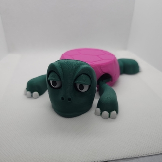 Şaşkın Kaplumbağa Bardak Altlığı 3D Baskı Dekoratif & Eğlenceli Tasarım