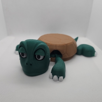 Şaşkın Kaplumbağa Bardak Altlığı 3D Baskı Dekoratif & Eğlenceli Tasarım