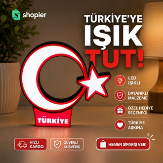 Türkiye LED Ay Yıldız Lamba