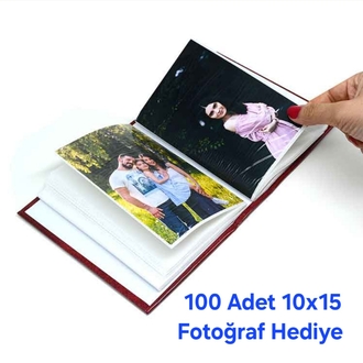 100 Adet Fotoğraf Baskısı + Hediye Albüm Seti