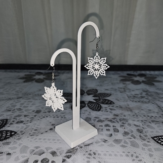 BrkArt 3D Jewelry - Özel Tasarım Kar Tanesi Kolye & Küpe Seti