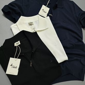 Erkek Normal Fit Triko Tshirt Siyah