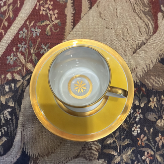 Limoges 24k altın iş fincan