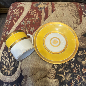 Limoges 24k altın iş fincan