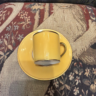 Limoges sarı fincan