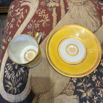 Limoges 24k altın iş fincan