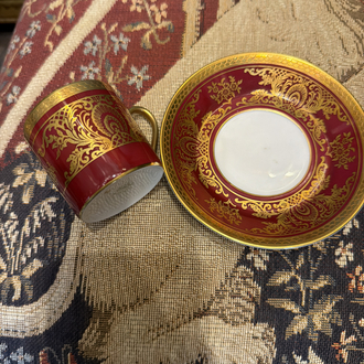 Rosenthal 24k altın iş fincan
