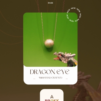 Dragon Eye Silver Necklace