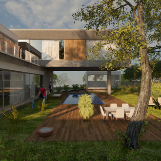 Gerçekçi dış mekan render 1
