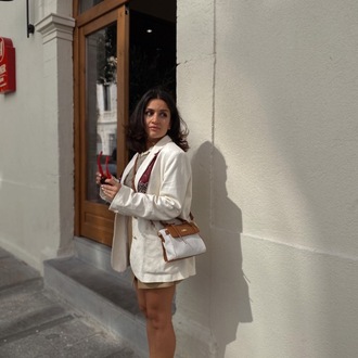 Osla mini beyaz çanta
