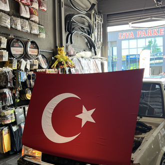 Türk bayrağı kaput için lastikli ipli Üniversal tüm araçlara uyar