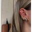 Çoklu görünüm gold earcuff 