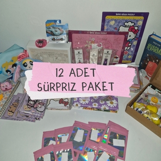 12 ADET SÜRPRİZ PAKET 