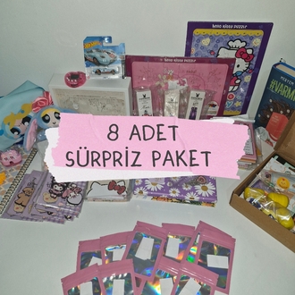 8 ADET SÜRPRİZ PAKET 
