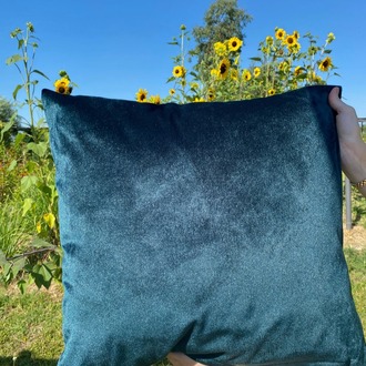 Emerald Dusk 50 x 50 Kadife Kırlent Kılıfı