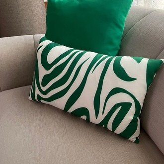 Jungle Breeze 50X30 Dikdörtgen Kırlent Kılıfı – Modern Dekoratif Yastık Kılıfı