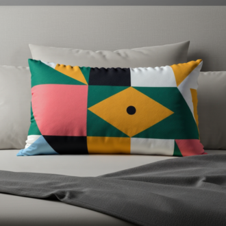 Mystic Sunset 50X30 Dikdörtgen Kırlent Kılıfı – Modern Dekoratif Yastık Kılıfı