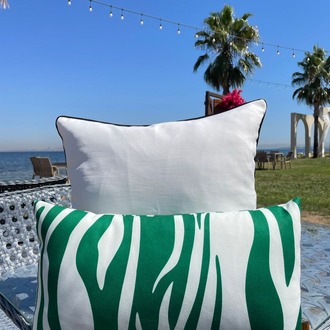 Jungle Breeze 50X30 Dikdörtgen Kırlent Kılıfı – Modern Dekoratif Yastık Kılıfı