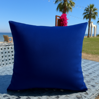 Deep Sapphire 50X50 Kırlent Kılıfı – Düz Renk, Modern Dekoratif Yastık Kılıfı