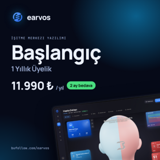EARVOS | Başlangıç Paketi · 1 Yıllık Üyelik (2 ay bedava)