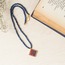 Haç Motifi İşlemeli  Lapis Lazuli Taşlı Kolye