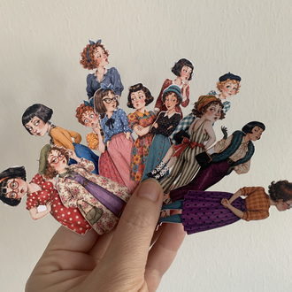 Vintage Dolls Die Cut Seti