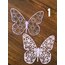 Büyük Kelebek Die Cut Kağıt Seti /Pinky