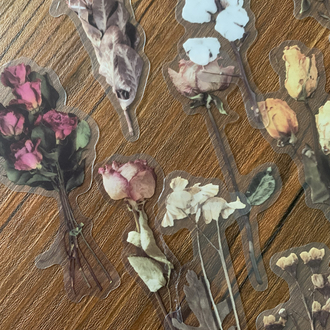 Dried Flowers Pet Stickers
