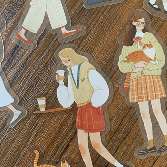 Red Storytellers Pet Stickers