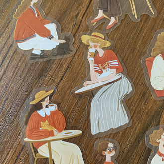 Red Storytellers Pet Stickers