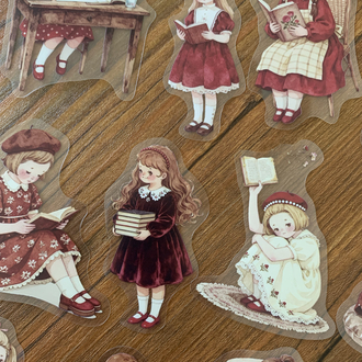 Red Reading Days Pet Stickers
