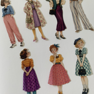 Vintage Dolls Pet Sticker Seti