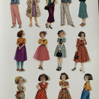 Vintage Dolls Pet Sticker Seti