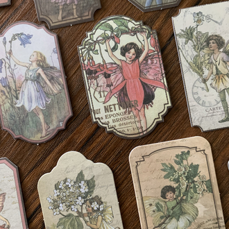 Flower Fairy Tag Stickers