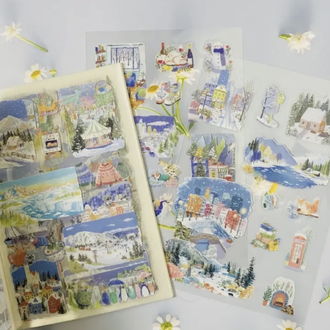 Four Seasons Pet&Washi Sticker Kitapçıkları
